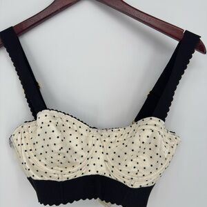 Free people viva la longline bra Polka Dot Women's Bralette